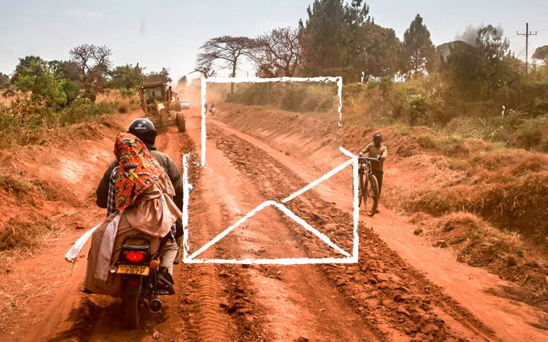 Afbeelding van een e-mail. Gebruik het om geld op te halen voor Amref Flying Doctors